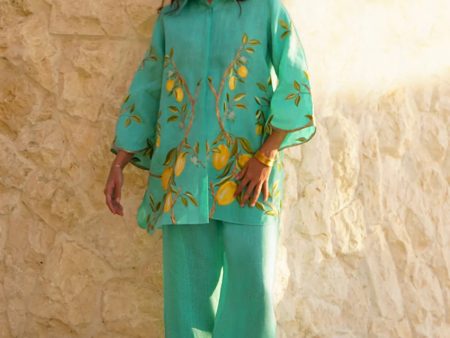 Drop 2- Camila Turquoise Co-Ord Set Online Hot Sale