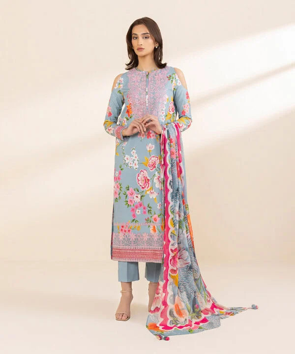 Signature 25-Embroidered Cotton Suit U3PESG25V014 Sale