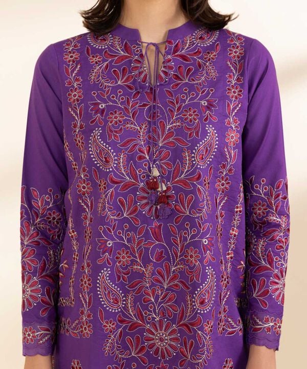 Signature 25-Embroidered Cotton Suit 0U3PESG25V05 For Discount