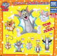 Takara Tomy Tom and Jerry Gashapon 5 Strap Mascot Collection Figure Set For Sale