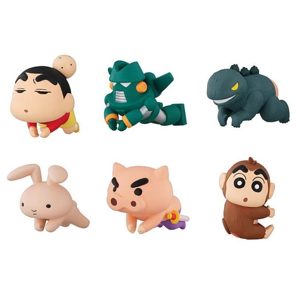 Bandai Hugcot Gashapon Crayon Shin Chan Part 3 6 Collection Figure Set on Sale