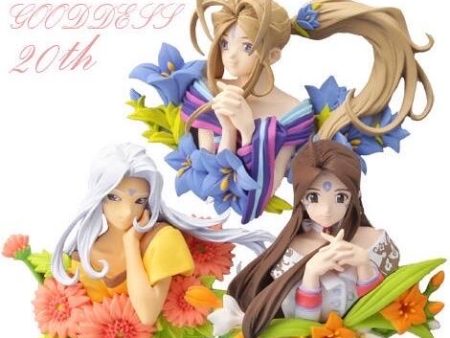 Kaiyodo Ah Oh My Goddess 20th 3 Bust Trading Figure Set Sale