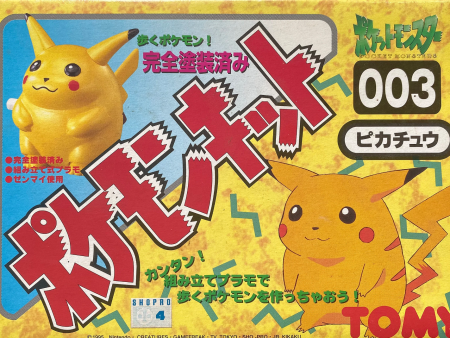 Tomy 1995 Pokemon Pocket Monsters 003 Pikachu Wind up Plastic Model Kit Figure Hot on Sale