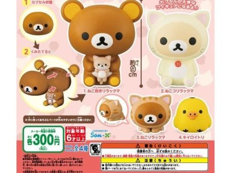 Bandai Capchara Gashapon San-X Rilakkuma Part 2 4 Collection Figure Set Cheap