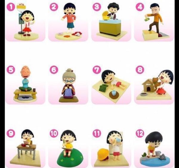 Yendar Taiwan Limited Chibi Maruko Chan Show Part 4 A Happy Family 12+1+1 Secret 14 Trading Figure Set Online Sale