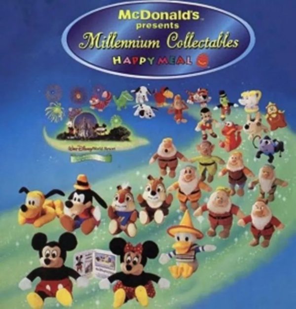 Mcdonalds 2000 Walt Disney Millennium Celebration World Resort 28 Plush Doll Figure Set Online now