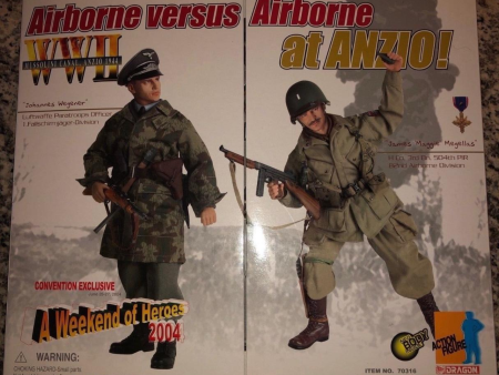 Dragon 1 6 12  A Weekend of Heroes 2004 Airborne Versus Mussolini Canal 1944 Johannes Wegener & James Maggie Megellas Action Figure Online now