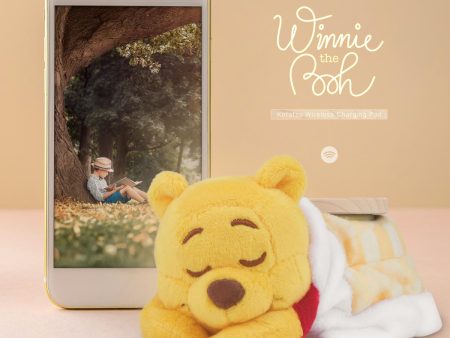 InfoThink Disney iWCQ-300 Warm Table Style Wireless Charger Charging Pad Winnie The Pooh ver Plush Doll Figure Online Sale