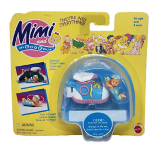 Mattel 1995 Mimi and the Goo Goos Dude and His Sneaker Trading Figure For Discount