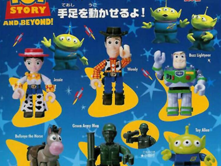 Yujin Disney Pixar Toy Story Gashapon Kubrick Style 6 Collection Box Figure Set For Sale