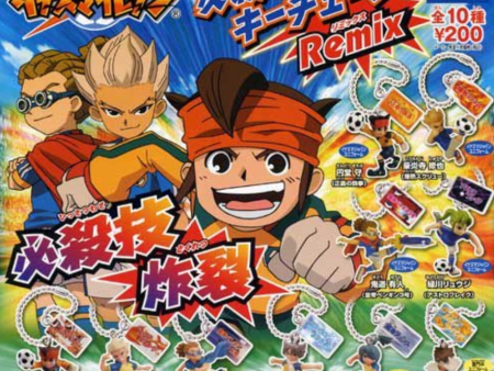 Takara Tomy Inazuma Eleven 11 Go Gashapon Ultimate Technique Remix 10 Mascot Strap Figure Set For Cheap