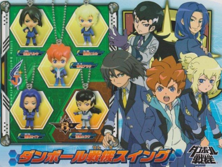 Bandai Danball Senki The Little Battlers LBX Gashapon Character 5 Mascot Strap Trading Figure Set Cheap