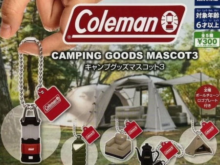 Takara Tomy Gashapon Coleman Camping Goods Mascot Vol 3 5 Strap Collection  Figure Set Fashion