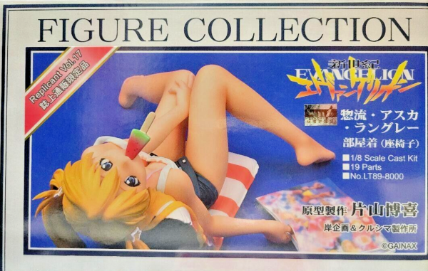 1 8 Neon Genesis Evangelion Figure Collection Replicant vol 17 Limited Shikinami Asuka Langley Souryu Langlay Loungewear ver Cold Cast Model Kit Figure on Sale