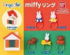 Bandai Ringcolle! Gashapon Miffy Finger Ring 5 Collection Figure Set Online Sale