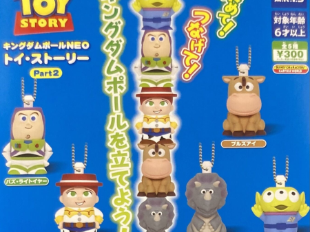 Takara Tomy Disney Pixar Toy Story Gashapon Kingdom Totem Pole Neo Part 2 5 Swing Strap Collection Figure Set For Sale