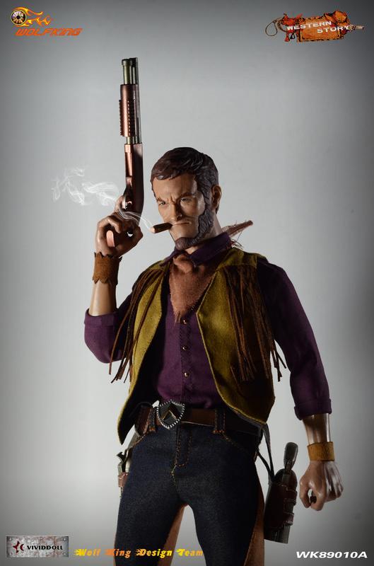 Wolfking 1 6 12  WK89010A Western Story Redhead Denny Action Figure Sale