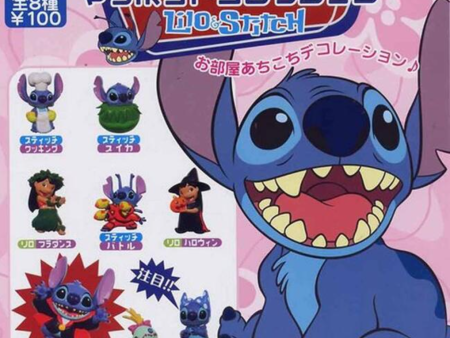 Yujin Disney Lilo & Stitch Gashapon 8 Magnet Mascot Collection Figure Set Online Hot Sale