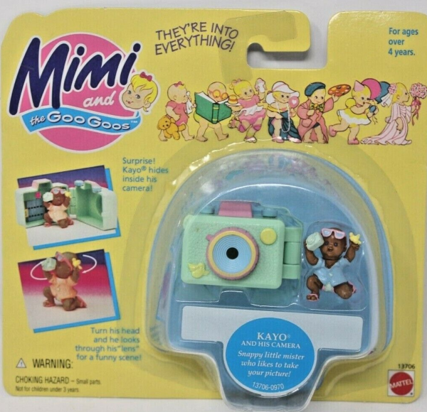 Mattel 1995 Mimi and the Goo Goos Kayo and His Camera Trading Figure Supply