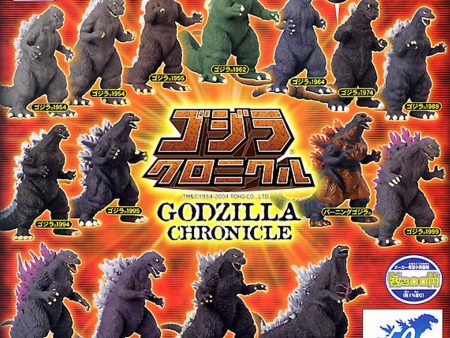 Bandai  Godzilla Chronicle 50th 1954-2004 Gashapon 15 Collection Figure Set For Cheap