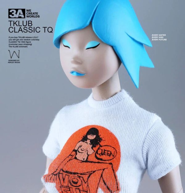 ThreeA 3AA Toys 1 6 12  Ashley Wood Tomorrow Queen TKLUB Classic TQ Blue Hair ver Vinyl Action Figure Sale