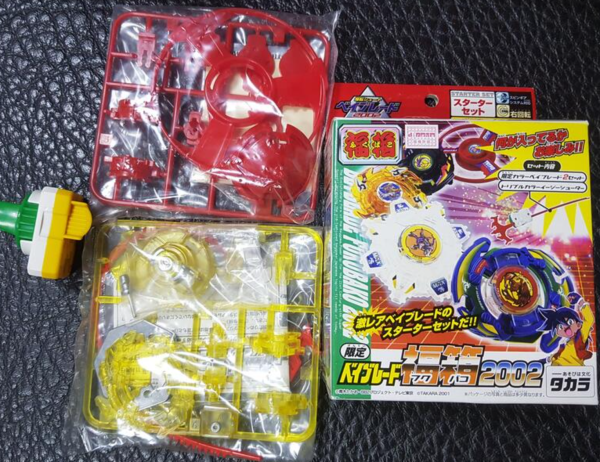 Takara Tomy Metal Fight Beyblade 2002 Lucky Box Limited Trypio & Driger Model Kit Figure Fashion