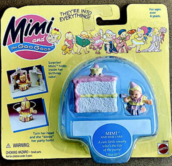 Mattel 1995 Mimi and the Goo Goos Mimi and Her Cake Trading Figure Cheap