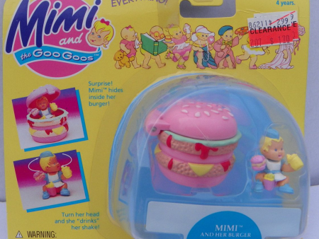 Mattel 1995 Mimi and the Goo Goos Mimi and Her Burger Trading Figure Cheap