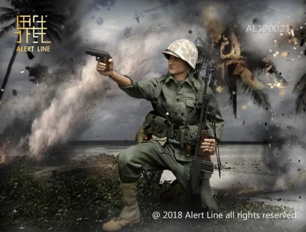 Alert Line 1 6 12  AL100021 WWII U.S. Marine Corps Action Figure Hot on Sale