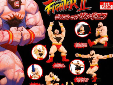 Takara Tomy Street Fighter II Gashapon Desktop Goods Zangief ver 8 Collection Figure Set Sale