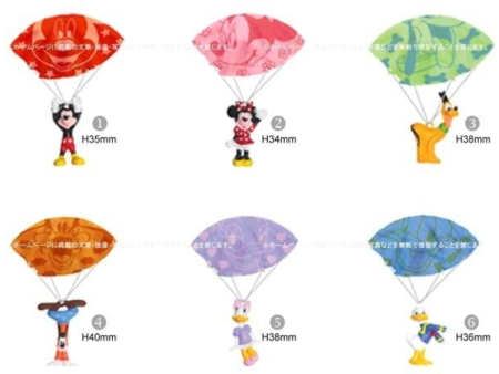 Yujin Disney Gashapon Parachute 6 Collection Figure Set For Cheap