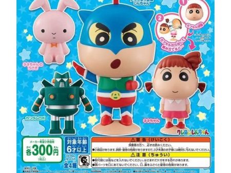 Bandai Capchara Gashapon Crayon Shin Chan Part 5 4 Collection Figure Set For Sale