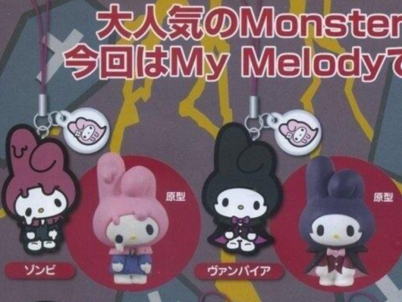 Takara Tomy Sanrio My Melody Gashapon Zombie 2 Strap Swing Collection Figure Set Online Sale