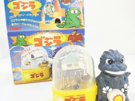 Tomy 1994 Godzilla Charmy Water Game Trading Figure Set on Sale