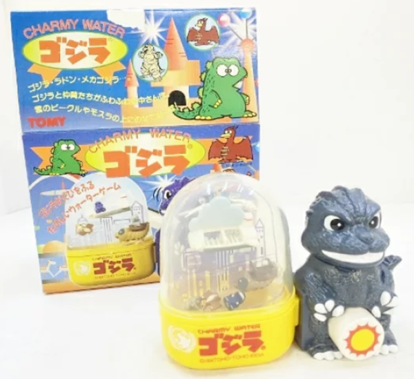 Tomy 1994 Godzilla Charmy Water Game Trading Figure Set on Sale