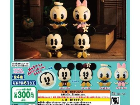 Bandai Capchara Gashapon Disney Friends Antique Color ver 4 Collection Figure Set Cheap