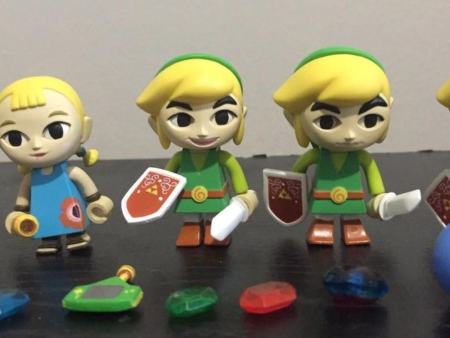 Yujin Legend Of Zelda Wind Walker Gashapon Kubrick Style 5 Action Figure Set Hot on Sale