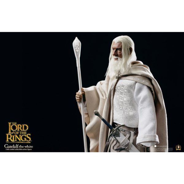 Asmus Toys 1 6 12  LOTR003 Heroes of Middle-Earth The Lord Of The Rings Gandolf The White w  Horse Action Figure For Discount