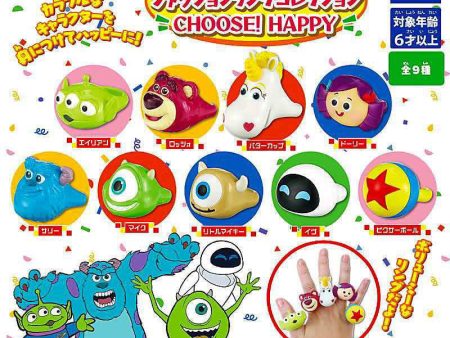 Takara Tomy Disney Characters Gashapon Finger Ring Pixar Choose Happy ver 9 Collection Figure Set Online Hot Sale