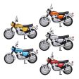 Takara Tomy 1 32 Gashapon Honda Dream CB750 Four Scooter Motorbike 5 Collection Figure Set For Cheap