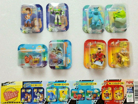 Yujin Disney Pixar Gashapon Mini Blister 8 Collection Figure Set on Sale