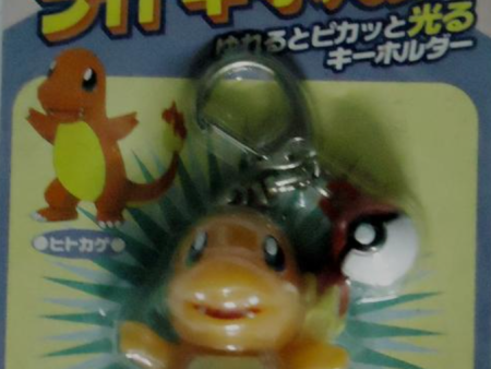 Tomy Pokemon Pocket Monster Charmander Illuminated Key Chain Trading Figure Supply