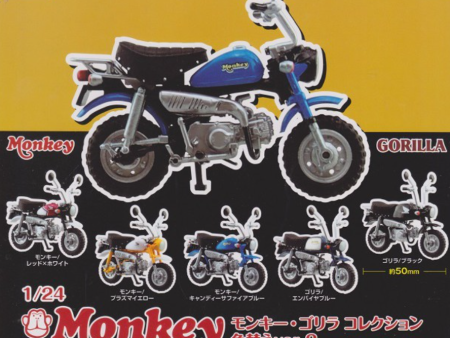 Aoshima Gashapon Honda 1 24 Motocompo Scooter Motorbike Monkey Gorilla 2nd Color ver 5 Figure Set Cheap