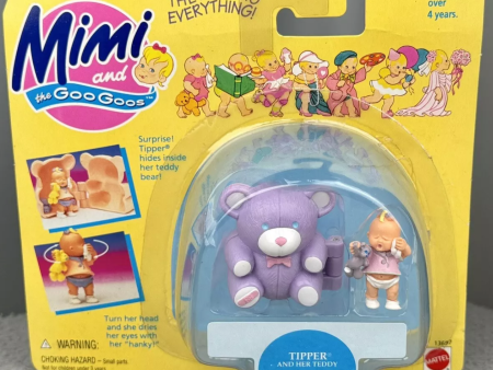 Mattel 1995 Mimi and the Goo Goos Tipper and Her Teddy Trading Figure Online now