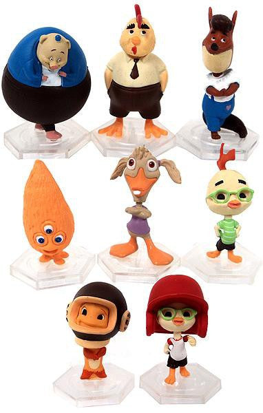 Yujin Disney Chicken Little Gashapon 8 Bobble Head Mascot Collection Figure Set Online Sale