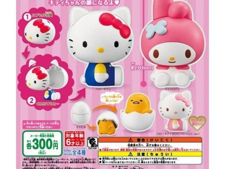 Bandai Capchara Gashapon Sanrio Characters Part 01 4 Collection Figure Set Hot on Sale