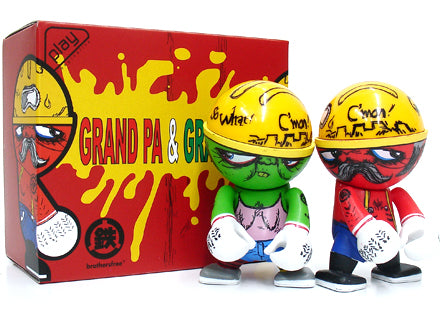 2005 Brothersfree x Trexi Grandpa & Grandma 3  Action Figure Box Set Online Sale