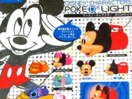 Yujin Disney Characters Gashapon Poke D Light 6 Collection Figure Set For Discount